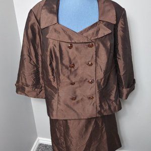 Brown Double Breast Suit